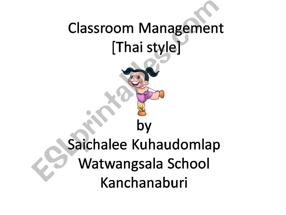 Classroom Management [Thai Style]